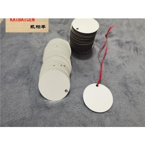 30pcs/Lot sublimation blank heat transfer printing Christmas decoration pendant MDF two-sided printing new DIY gifts tag 70*70mm