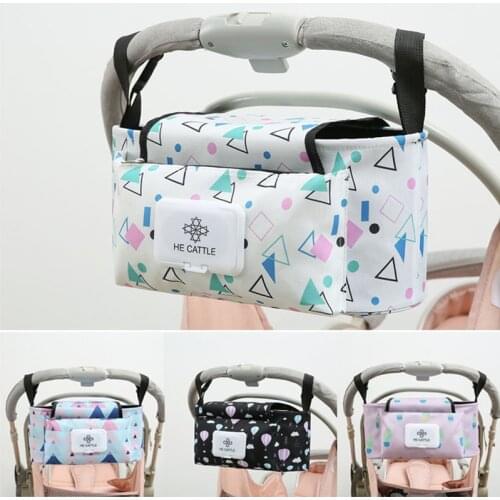 Baby Stroller Accessories Diaper Hanging Organizer Storage Pram Mummy Maternity Bag Waterproof Capacity Outdoor Nappy Cup Holder