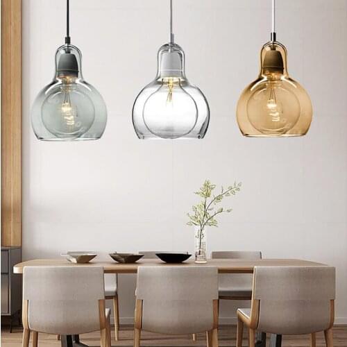 Internet Cafe Bar counter modern pendant lighting dining room furniture Amber Grey Glass