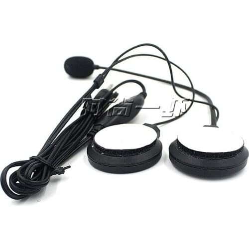 Headphone Speakers&Microphone Helmet Intercom Motorcycle Bluetooth interphone 3.5mm Jack headset Motorcycle Helmet headset