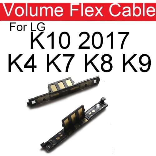 Volume Switch Side Button For LG K10 2017 LG-M250 K4 K7 K8 K9 Side Keypads Flex Cable Mobile Phone Repair Replacement Parts