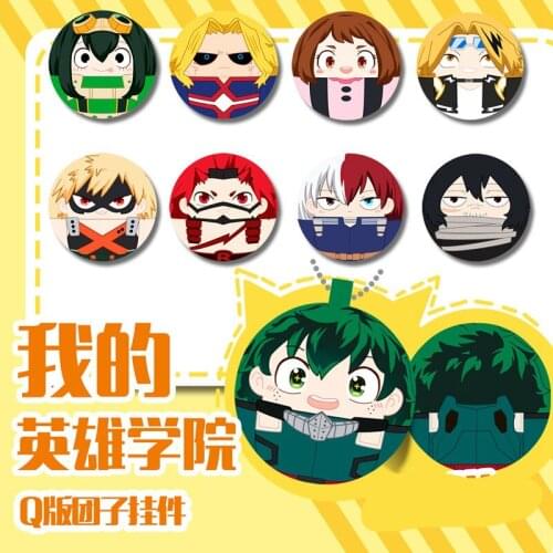 My Hero Academia All Might Izuku Bakugo Shoto Eijiro Dango Keychain Charm Toy Cosplay Gifts