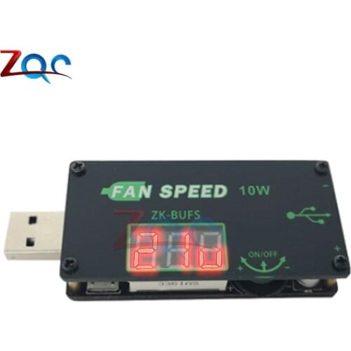 DC 5V 10W USB Fan Cooling Governor Speed Controller Regulator Fan Speed Switch Module LED Dimming Module 4.0V-12V to 1.0V-24.0V