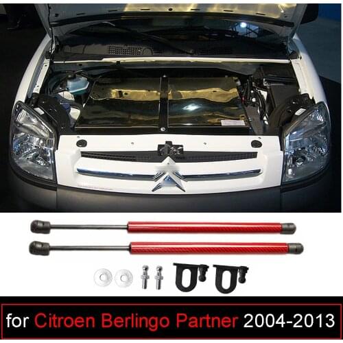 For Citroen Berlingo Partner I M59 2004-2013 for Peugeot Ranch Front Hood Bonnet Modify Gas Struts Shock Damper Lift Supports