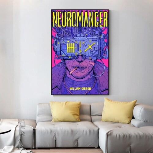 Game Character HD Home Decoration Printing Neuromancer William Gibson Poster Canvas Wall Art Painting Living Room Decoration