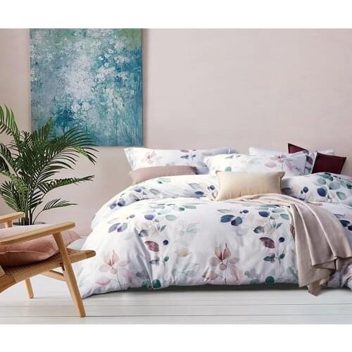 2/3 Pieces Bedding Set Looming Leaves Flower Quilt Cover Pink Blue Colorful Plant Duvet Cover 3D Printed Kids Cover Bed Sets