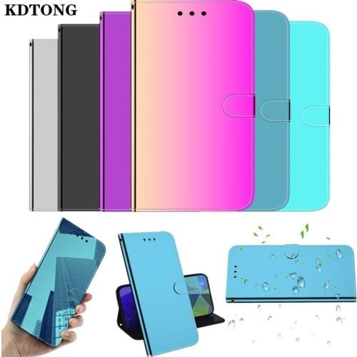 Flip Leather Phone Case for Huawei P50 P40 P30 Pro Lite P Smart 2021 2020 Y6P Y5P Etui Smooth Mirror Surface Full Protect Cover