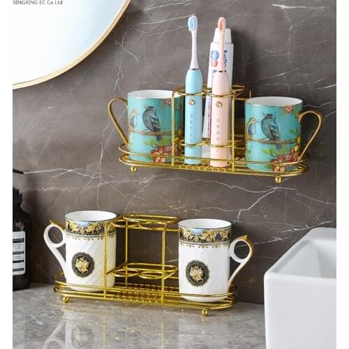 Light Luxury Bone China Bathroom Cup, Toothbrush Holder, Soap Dispenser, Soap Box, Tooth Cylinder Rack, Bathroom Accessories