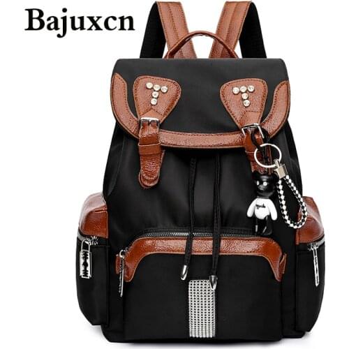 Fashion Backpack Oxford drawstring Women Backpack waterproof Diamond Shoulder Bag School Bag For Teenager Girls School bags new