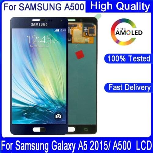 Original 5.0" display For Samsung Galaxy A5 2015 A500 A5000 A500F A500M A500Y A500FU Touch Screen Digitizer+LCD Display Assembly