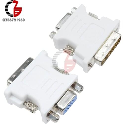 Dual Link DVI-D 24+1 Male to VGA HD15 Female Adapter Converter For PC Laptop Durable