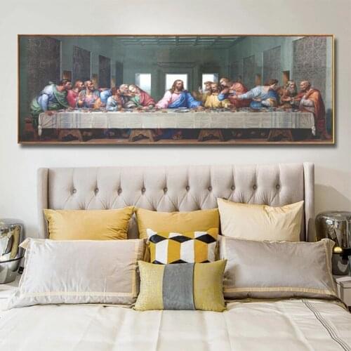 Famous Leonardo da Vincis "The Last Supper" Canvas posters and prints wall art prints Canvas home decoration painting by Cardro