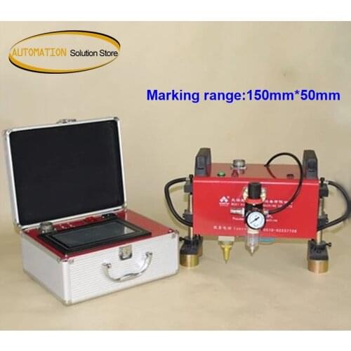 Pneumatic Dot Peen Pin Marker Machine For Large Metal Parts Marking 150*50mm