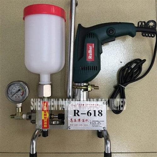 R-618 220V ELECTRIC Grouting machine EPOXY INJECTION PUMP POLYURETHANE INJECTION PUMP concrete repair house crack repair
