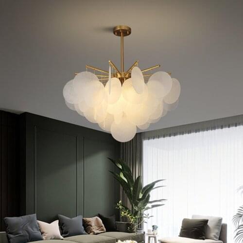 Modern Chandelier Lighting LED Nordic Clear Crystal Home Hanging Lamp Art Deco Party Foyer Hall Bedroom Living Room Ceiling Lamp