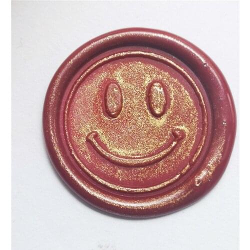 Smile Face brass stamp wood handle,DIY Ancient Seal Retro Stamp,Personalized Wax Seal High Quality Exquisite Paint Wax Seal