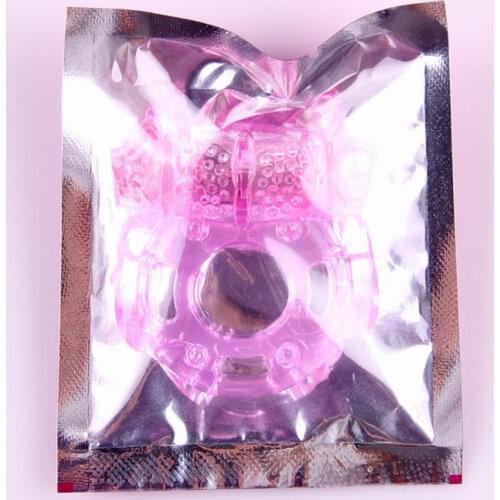 Hot Stretchy Butterfly Ring Silicon Vibrating Cock Ring Penis Rings Adult Sex Toys For Man Woman Relaxation