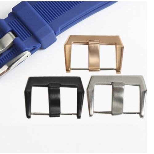 High quality 24mm PIN claps stianless steel buckle for Bell&Ross BR01BR02 Watch silver black rosegold color Pin Buckle