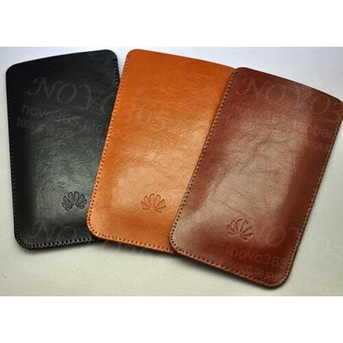 High QualityCrazy Horse Genuine Liner sleeve Leather Case For Huawei Honor X2 Cover Cases