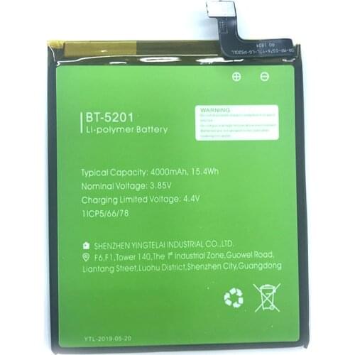 100% Original 4000mAh BT-5201 Battery For LEAGOO Power 2 Pro Mobile Phone In Stock High Quality