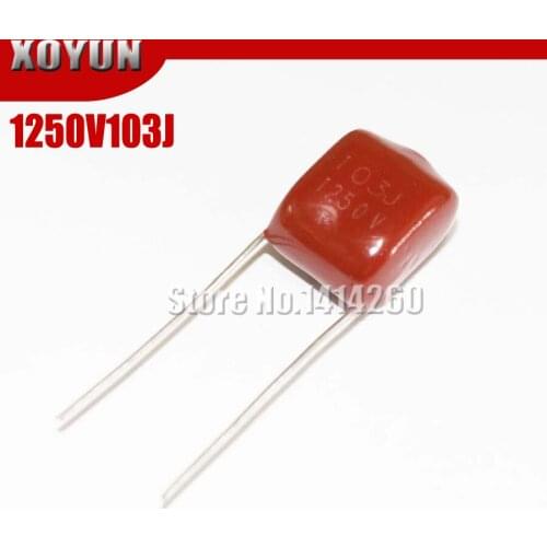 20PCS 1250V103J 1250V10NF 1250V0.01UF Pitch 10mm CBB Polypropylene Film Capacitor