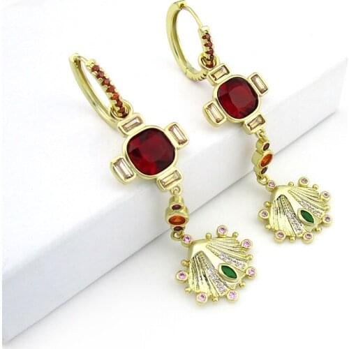 2021 New European And American Fashion Trend AAA Zircon Austrian Crystal Long Tassel Earrings Female Earrings