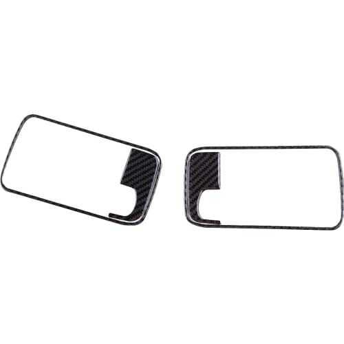 4pcs LHD Car Interior Door Handle Bowl Panel Cover Trim Carbon Fiber Fit for Dodge Challenger 2008 2009 2010 2011 2012 2013 2014