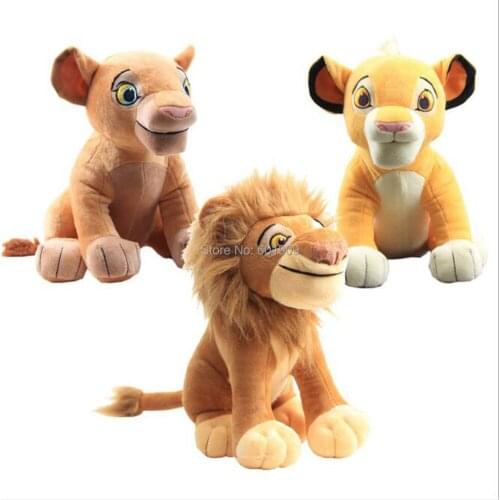 5/Lot The Lion Simba Nana Mufasa 26-28CM Plush Animal Dolls Soft Party Gifts