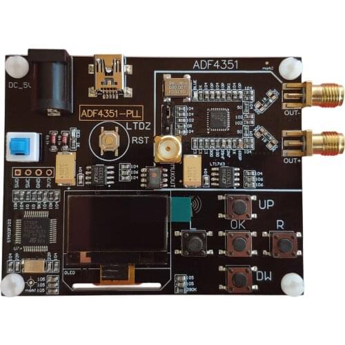 ADF4351 OLED Display Board RF Professional 35M-4.4G Accurate Signal Generator Module USB Port Frequency