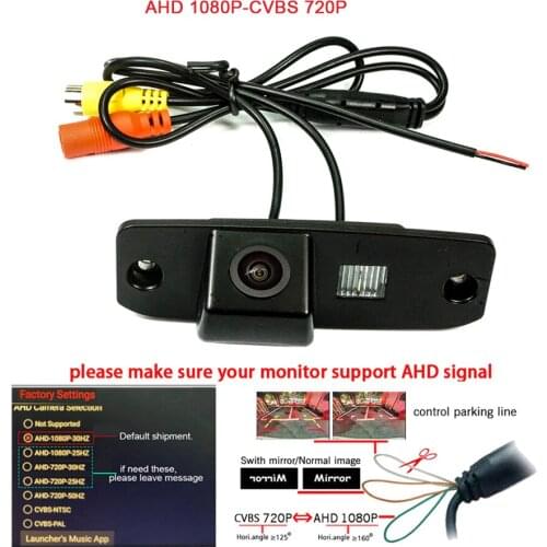 AHD HD Car rear view camera for Hyundai Elantra Terracan Tucson Accent Kia Sportage Dynamic trajectory curver track camera