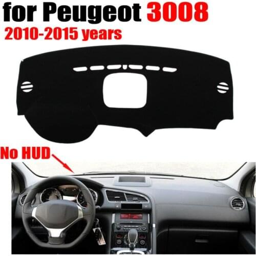 Car dashboard covers mat for Peugeot 3008 Low configuration 2010-2015 Left hand drive dashmat pad dash cover auto accessories
