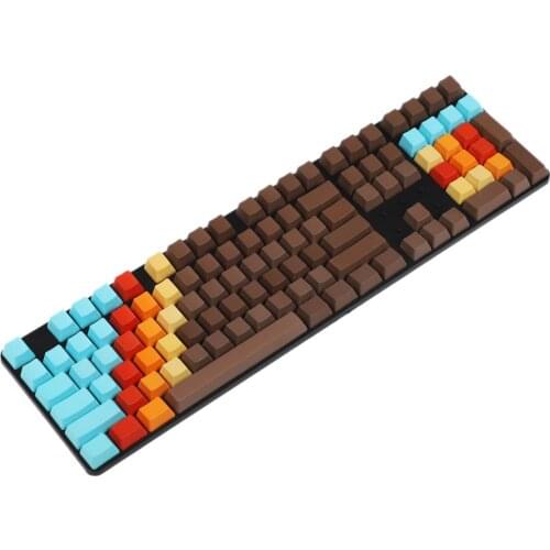 Free shipping ISO ANSI Blank 1976 Mixed Color OEM Profile Thick PBT Dyed Keycaps For MX Switches Mechanical Keyboard