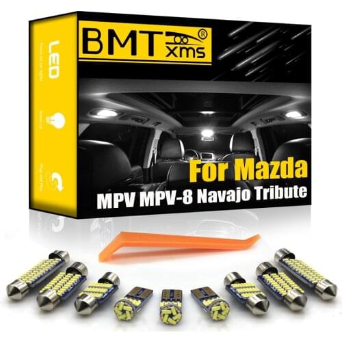 BMTxms Canbus For Mazda MPV-8 MPV Navajo Tribute 1989-1998 2001 2002 2003 2005 2008 2009 2011 Accessories LED Interior Light