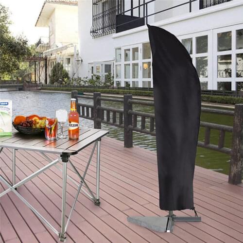 Oxford Umbrella Cover Sun-proof Dustproof Garden Patio Parasol Protection Durable Banana Shape Protective Cover With Zipper U3