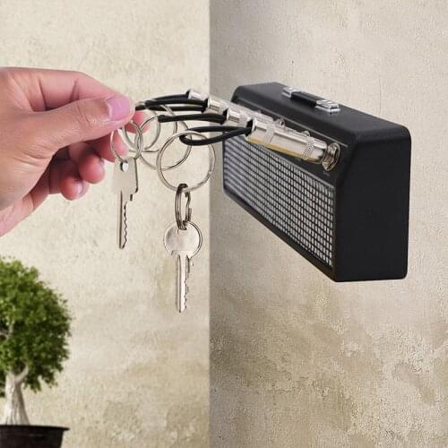 New Guitar Keychain Holder Key Storage for Fender Jack II Rack 2.0 Electric Key Rack Vintage Amplifier Key Ring Dropshipping