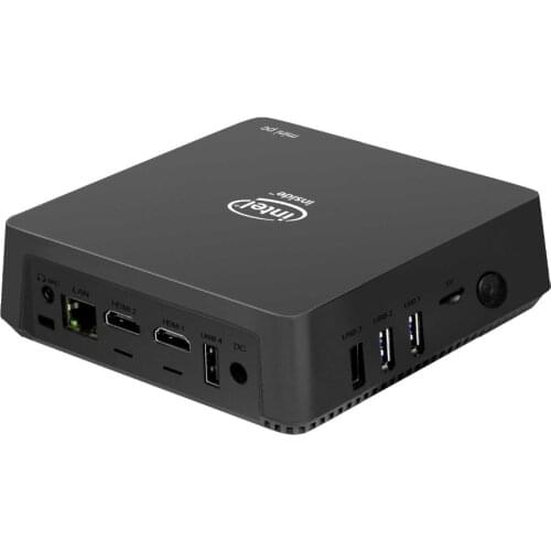 AK5 Mini PC with Intel Celeron J3455 Quad Core up to 2.3GHz 4G RAM 64G ROM dual HDMI LAN Mini Computer TV BOX windows 10