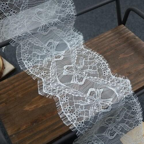 Fashion Eyelashes Lace Fabric Handmade DIY Clothing Accessories Exquisite Bowknot Eyelashes Lace Fabric Fabric RS3270