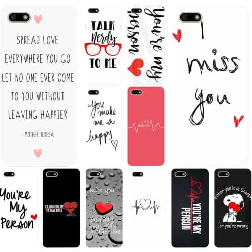 145H You're My Person Soft Silicone Tpu Cover Case for huawei Honor 7a pro 7x play case