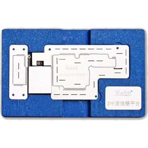 Kaisi Middle Layer Tin Planting Platform for Phone X XS Xsmax 11 11pro 11promax BGA Reballing Stencil Platform With Stencil