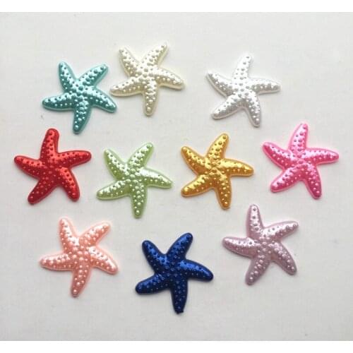 Wholesale 560pcs 18mm DIY Resin Starfish &Star Flatback Cabochon scrapbook Wedding &beach party decorate For Craft -HA08
