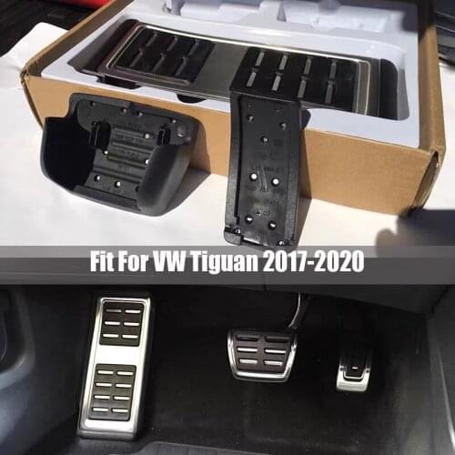 Orginal Stainless Steel Brake Pedal For VW Tiguan 2017 2020 Accelerator Pedal Rest Area Pedal