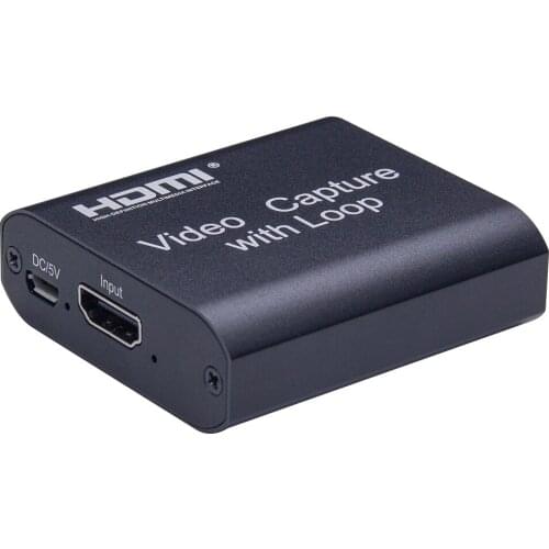 USB2.0 Game Capture Card Video Capture 4K Input 1080P Record Live Streaming DC 5V Power for Camera PC PS3 PS4 TV Xbox Switch NEW