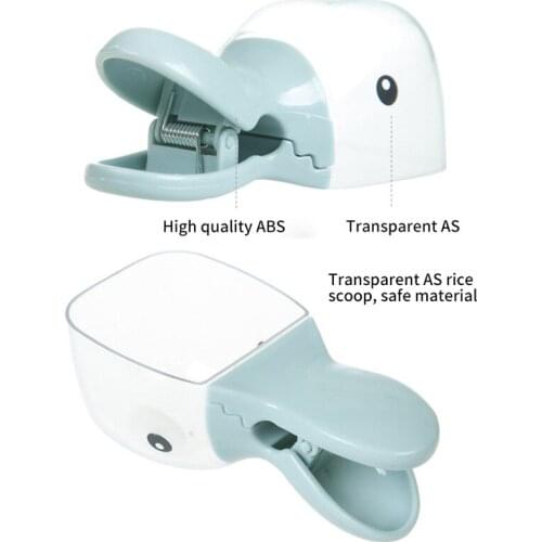 Cute Duck Head Shape Plastic Rice Shovel Food Bag Sealing Clip Household Water Scoop Water Scoop Measuring Cup Kitchen Supplies