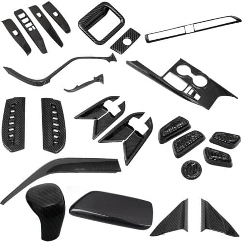 QHCP ABS Armresr Box Cover Center Console Copilot Dashboard Trim Stickers Steering Wheel Sticker Accessory For Toyota Camry 2018