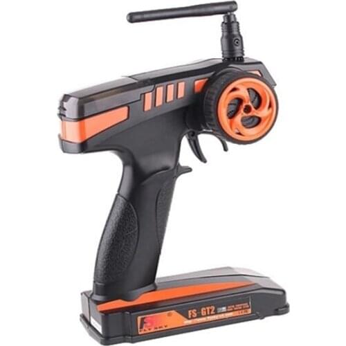 FLYSKY FS-GT2 2.4G 2CH Radio Transmitter with 3CH Receiver Fail Safe for RC Model Vehicles Car Boat
