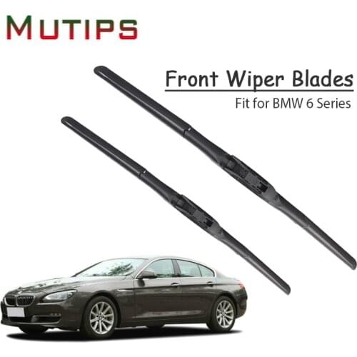 1Set Rubber Car Front Wiper Blade Body Kit For BMW 6 Series F06 F12 F13 E63 E64 2017 2016-2003 Vehicle Original Car Accessories