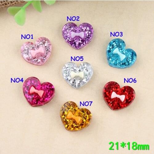 Heart DIY resin accessories glitter sequins earrings accessories mobile phone shell beauty materials