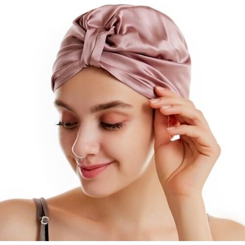Silk Nightcap 100% Mulberry Silk Shower Cap Long Shower Caps Hair Cap Satin Bonnet Silk Bonnet Shower Cap