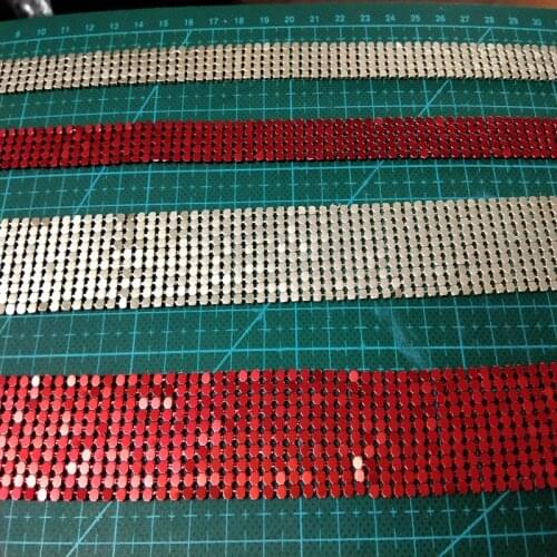 Brand New Matt Gold Red Aluminum Metal Ribbon 45cm Length For DIY Sewing Decoration