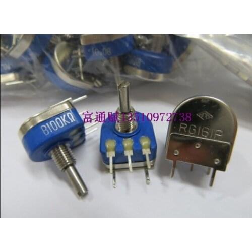 [VK] JAPAN HDK potentiometer RG161P-B100K RG161P B100K 15MM single SWITCH